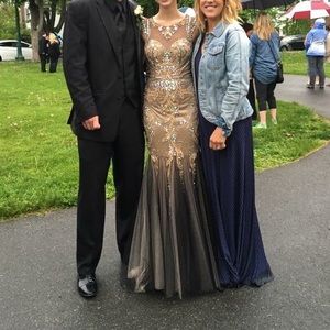 Jeweled prom dress